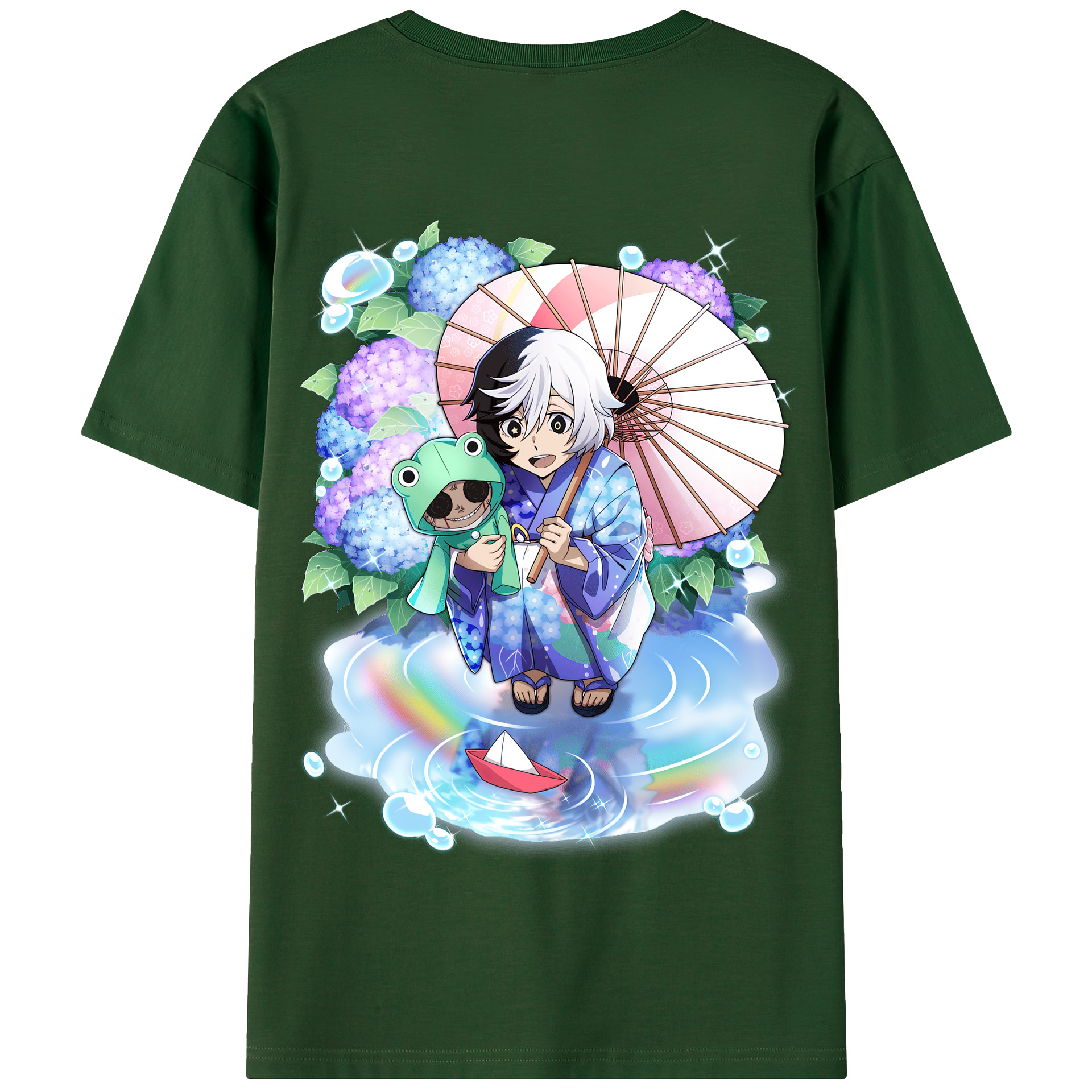（画像用） 文豪ストレイドッグス Bungo Stray Dogs 綿100％半袖Tシャツ（背面プリント）